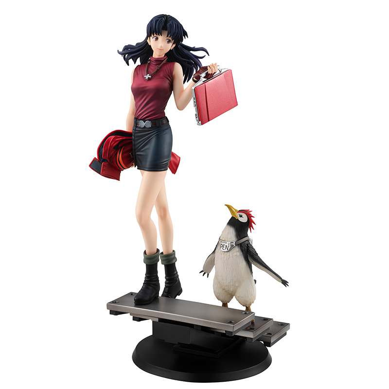 REBUILD OF EVANGELION GALS PVC STATUA MISATO KATSURAGI & PEN PEN 25 CM MEGAHOUSE