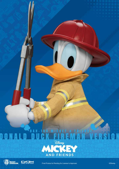 MICKEY & FRIENDS DYNAMIC 8CTION HEROES ACTION FIGURA 1/9 DONALD DUCK FIREMAN VER. 24 CM BEAST KINGDOM TOYS