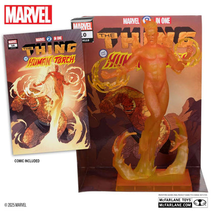 MCFARLANE TOYS 25 - MARVEL COLLECTION W6 1:6 HUMAN TORCH (MARVEL 2-1 #10) FIGURA 27 cm