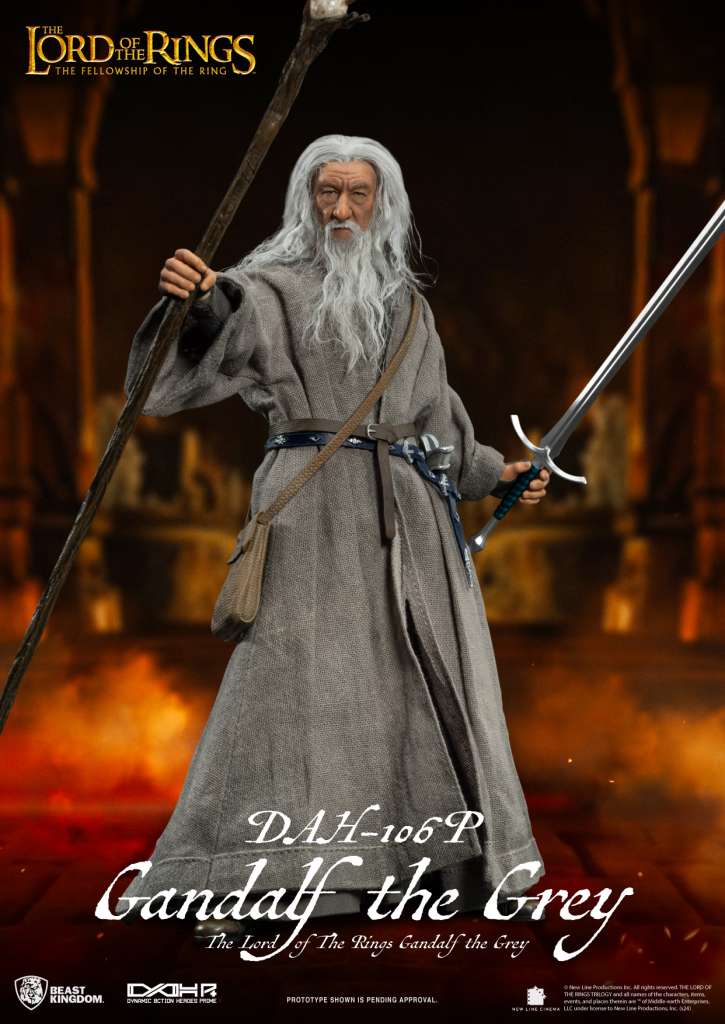 BEAST KINGDOM LOTR GANDALF GREY DAH AF ACTION FIGURE 20.5 cm