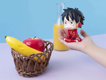 MEGAHOUSE LUFFY - ONE PIECE LOOK UP MONKEY D. VER. FUTURE ISLAND EGGHEAD + GIFT MINI FIGURA 10 cm