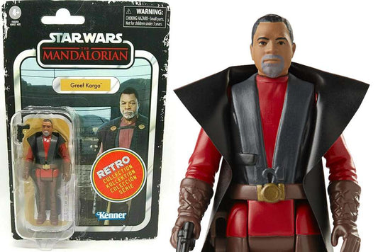 STAR WARS MANDALORIAN GREEF KARGA RETRO FIGURA 9CM HASBRO