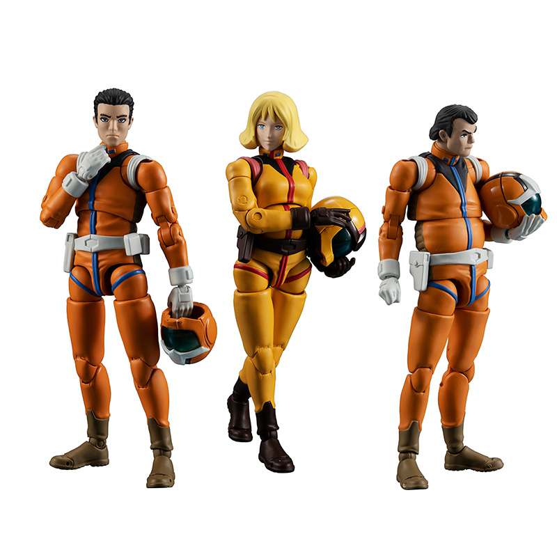 MEGAHOUSE - GUNDAM MS EARTH FED. FORCE BOX SET ACTION FIGURE 10 cm