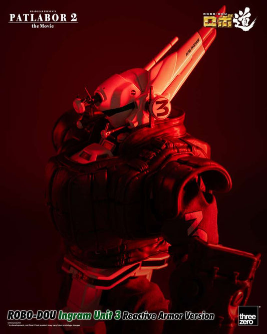 PATLABOR 2: THE MOVIE ROBO-DOU ACTION FIGURA INGRAM UNIT 3 REACTIVE ARMOR VERSION 23 CM THREEZERO