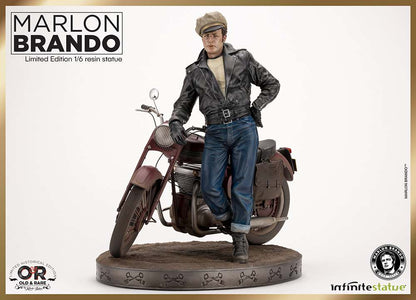 MARLON BRANDO W/BIKE OLD&RARE 1:6 RESIN