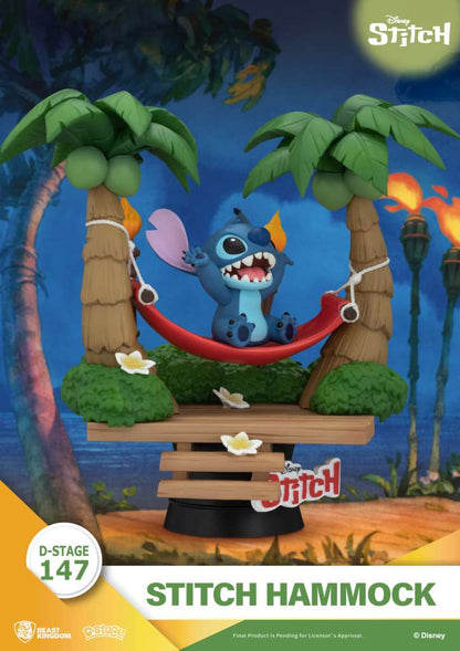 BEAST KINGDOM D-STAGE STITCH HAMMOCK FIGURA 13.6 cm
