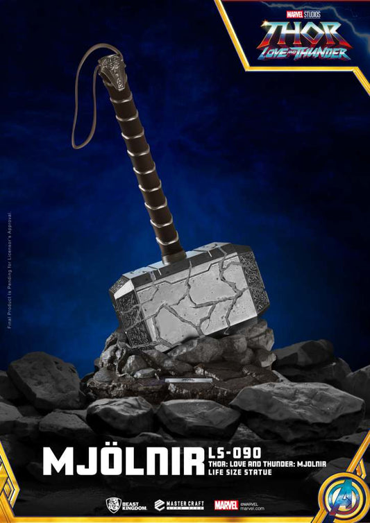 MARVEL THOR LOVE AND THUNDER REPLICA MJOLNIR 53 CM 1/1 BEAST KINGDOM