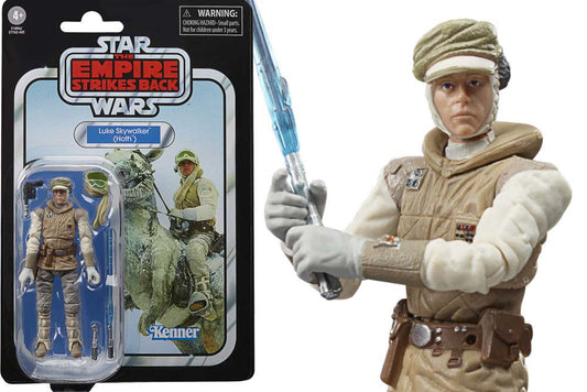 STAR WARS THE EMPIRE STRIKES BACK LUKE SKYWALKER HOTH FIGURA 9,5CM HASBRO