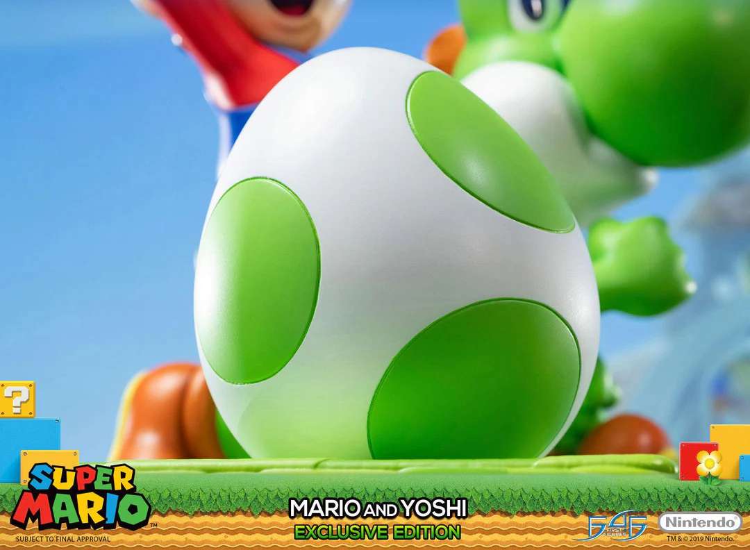 SUPERMARIO MARIO & YOSHI  EXCL ED STATUE