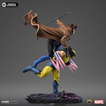 IRON STUDIOS X-MEN 97 WOLVERINE & GAMBIT 1/10 STATUA 30 cm