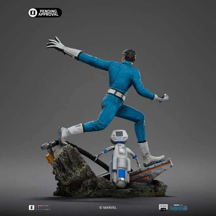 IRON STUDIOS FANTASTIC FOUR FIRST STEPS MR. FANTASTIC H.E.R.B.I.E 1/10 STATUA 26 cm