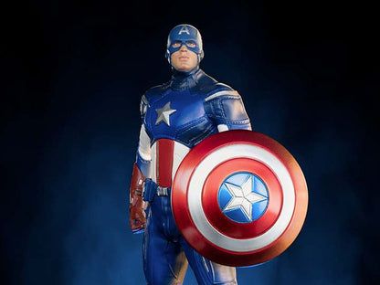 IRON STUDIOS INFINITY SAGA CAP AMERICA NY BATTLE 1/10 STATUA 28 cm
