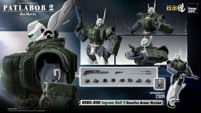 PATLABOR 2: THE MOVIE ROBO-DOU ACTION FIGURA INGRAM UNIT 2 REACTIVE ARMOR VERSION 23 CM THREEZERO