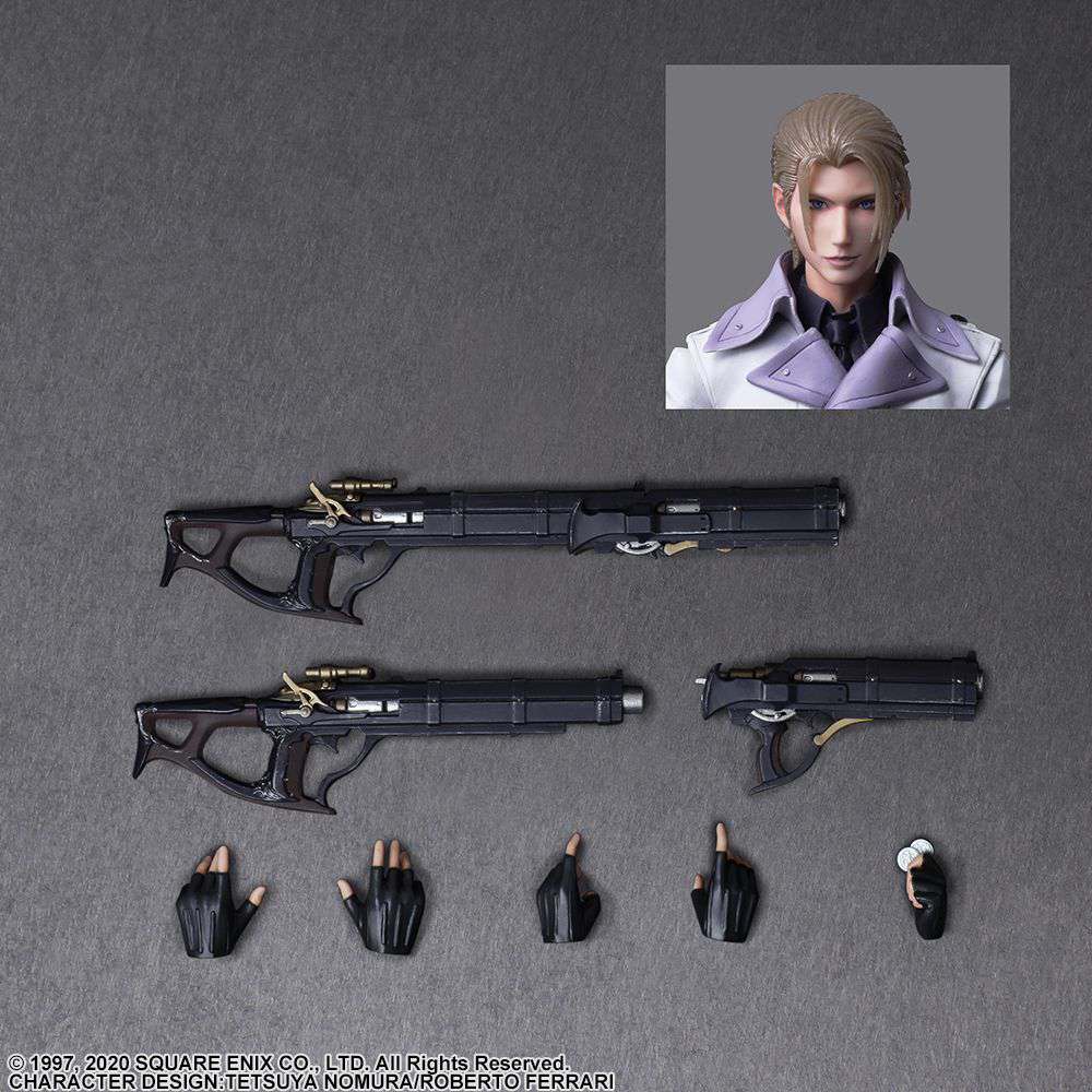SQUARE ENIX FF VII REMAKE RUFUS SHINRA PLAY ARTS KAI ACTION FIGURE 27 cm