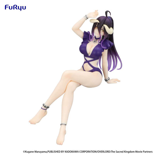 OVERLORD NOODLE STOPPER PVC STATUA ALBEDO SWIMSUIT DARK PURPLE COLOR VER. 16 CM FURYU
