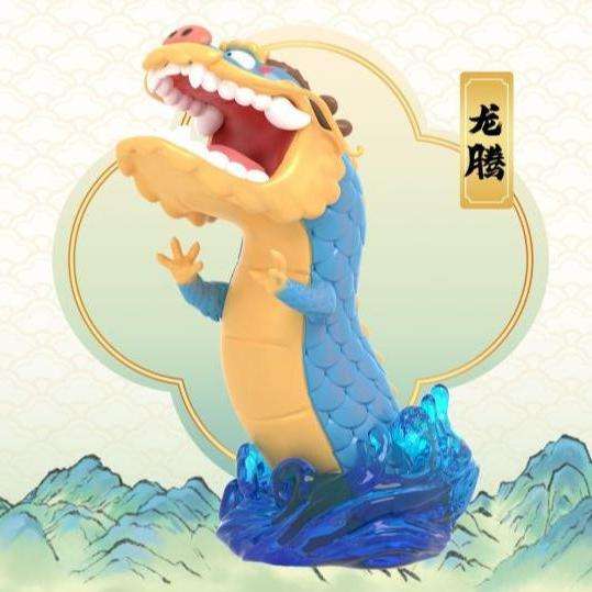 FUNISM ALEXANDER FAT TIGER LONG TENG HU YE BLIND BOX DISPLAY (8) MINI FIGURA 8 cm
