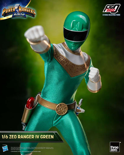 POWER RANGERS ZEO FIGZERO ACTION FIGURA 1/6 RANGER IV GREEN 30 CM THREEZERO