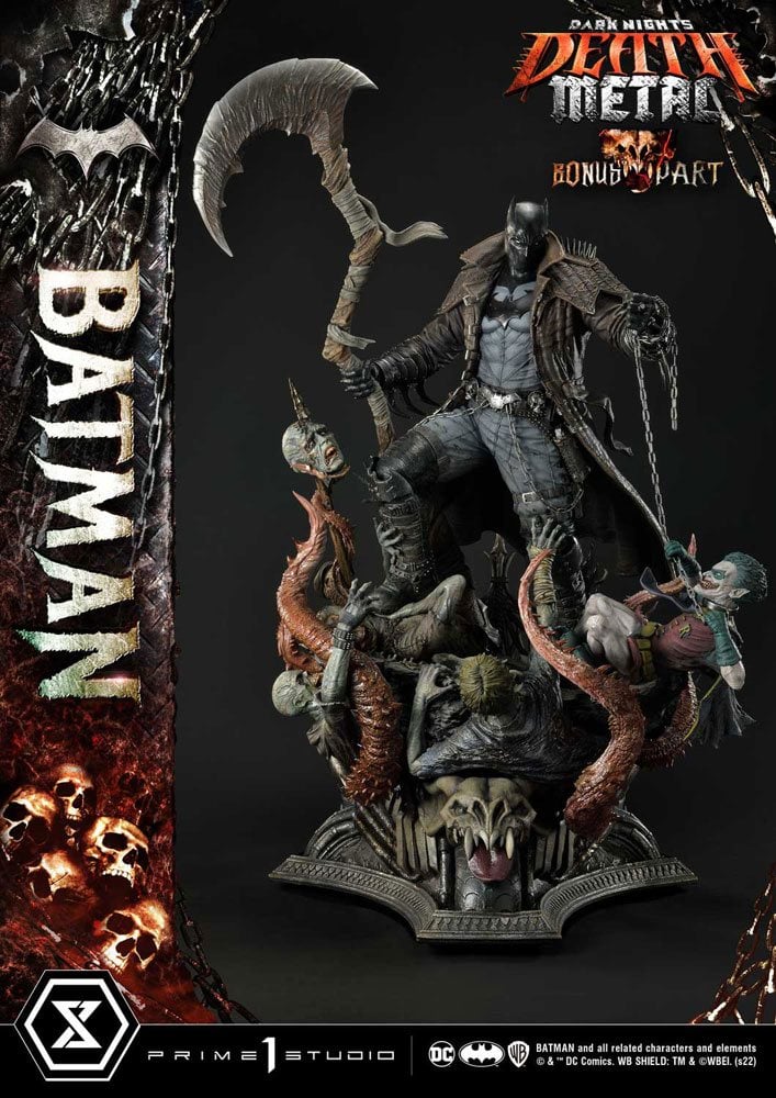 Dark Knights: Metal Statua 1/3 Death Metal Batman Deluxe Bonus Ver. 105 Cm Prime 1 Studio