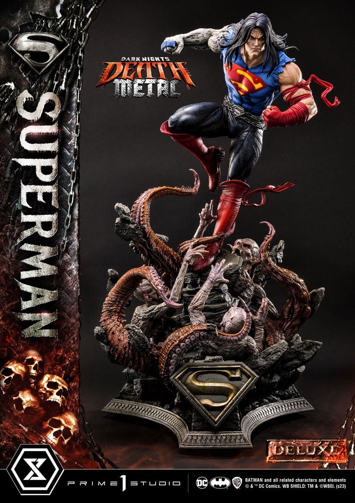 Dark Nights: Death Metal Statua 1/3 Death Metal Superman Deluxe Ver. 94 Cm Prime 1 Studio