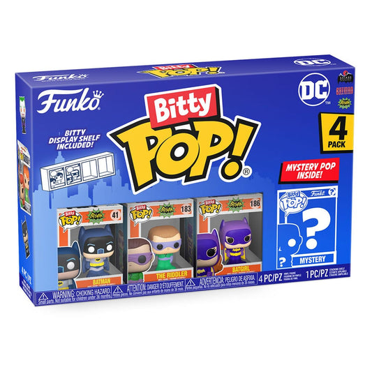 Dc Bitty Pop! Vinile Figura 4-pack Batman Adam West 2,5 Cm Funko