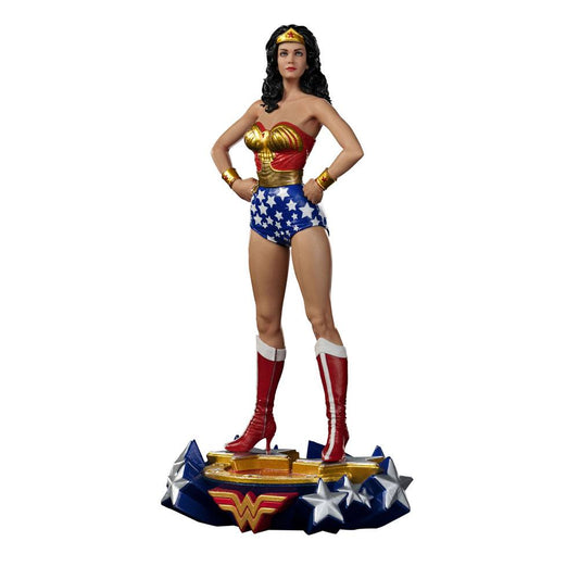 Dc Comics Deluxe Art Scale Statua 1/10 Wonder Woman Lynda Carter 23 Cm Iron Studios