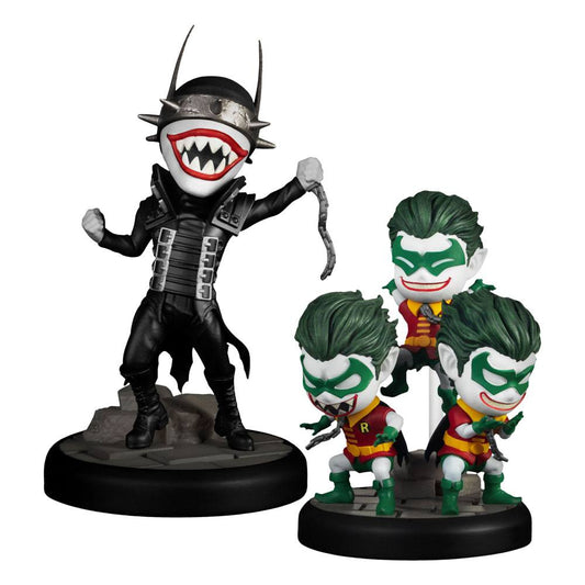 Dc Comics Mini Uova Attack Figura 2-pack Dark Nights: Metal The Batman Who Laughs & Robin Minions 8 Cm Beast Kingdom Toys