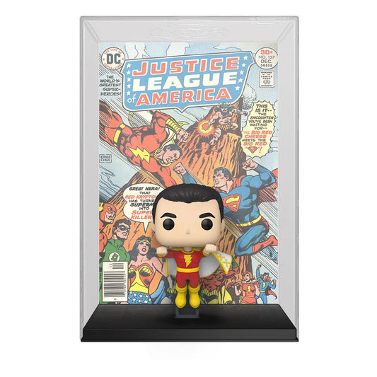 Dc Comics Pop! Comic Cover Vinile Figura Shazam 9 Cm Funko