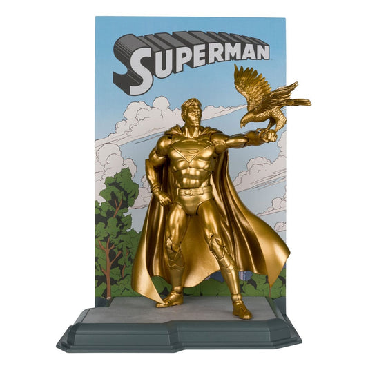 Dc Multiverse Action Figuresuperman (centennial Park Tribute Statua) Gold Label 18 Cm Mcfarlane Toys