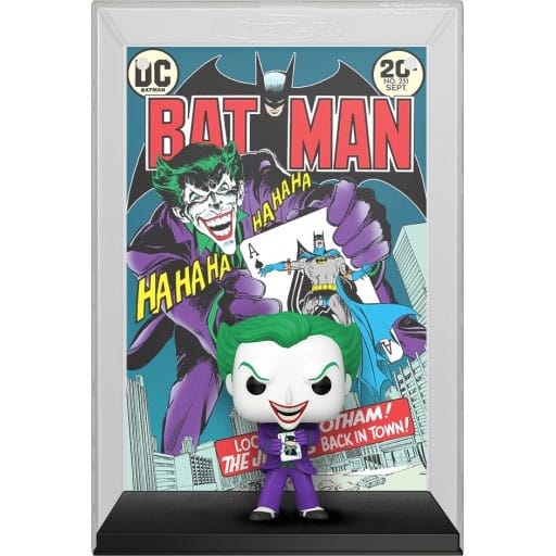 Dc Pop! Comic Cover Vinile Figura Joker- Back In Town 9 Cm Funko