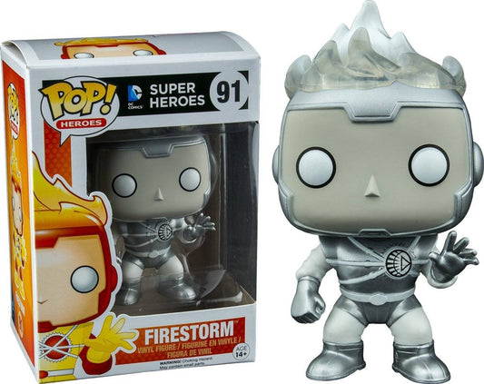 DC Super Heroes Funko POP Figura Firestorm Lanterna Bianca 9 cm scatola rovinata