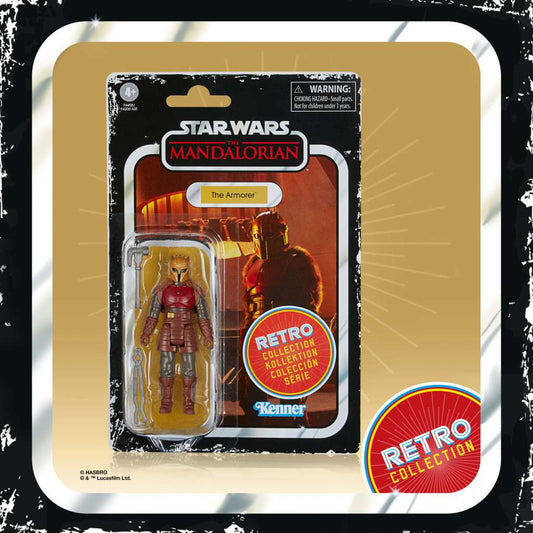 STAR WARS THE MANDALORIAN RETRO COLLECTION ACTION FIGURA 2022 THE ARMORER 10 CM HASBRO