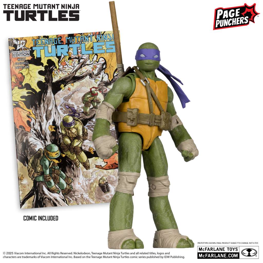 TMNT 5INCH FIGURE WITH COMIC ASS SET (6)