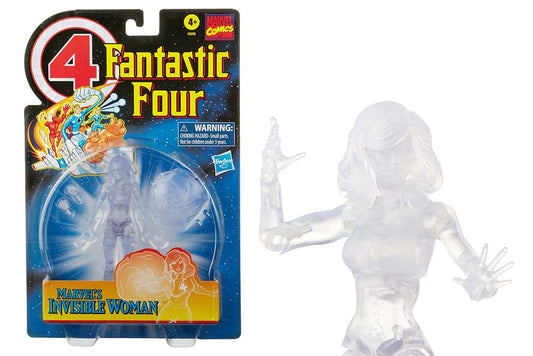 MARVEL FANTASTIC FOUR INVISIBLE WOMAN 2 VINTAGE FIGURA 15CM HASBRO