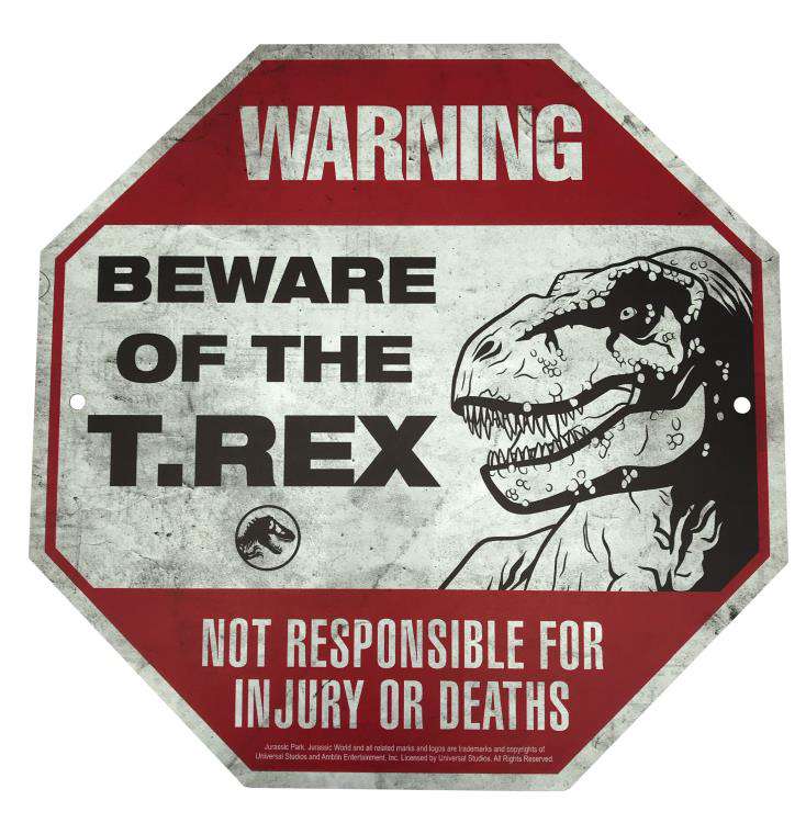FACTORY ENT JW METAL WARNING SCALED PROP REPLICA 20 cm