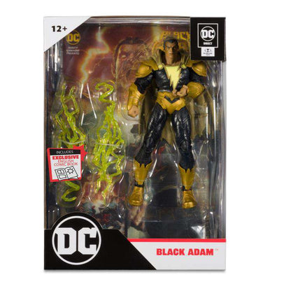 DC PAGE PUNCH BLACK ADAM+COMIC 7INCH AF