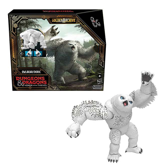 DUNGEONS & DRAGONS: HONOR AMONG THIEVES GOLDEN ARCHIVE ACTION FIGURA OWLBEAR/DORIC 15 CM HASBRO