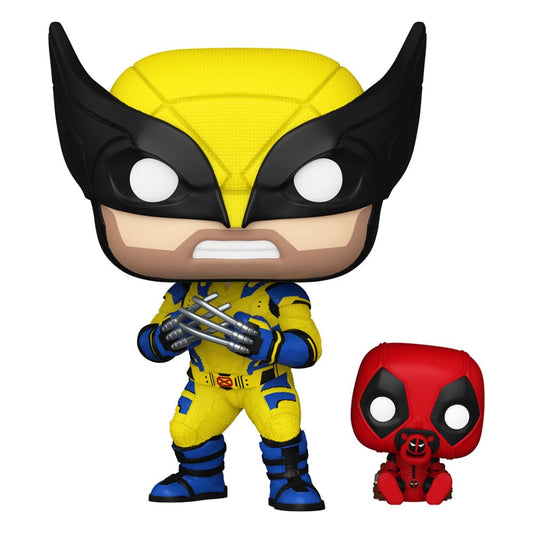 Deadpool 3 Pop & Buddy! Vinile Figura Wolverine W/ Babypool 9 Cm Funko