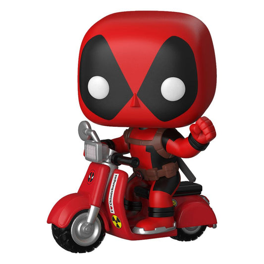 Deadpool Pop! Rides Vinile Figura Deadpool & Scooter 9 Cm Funko