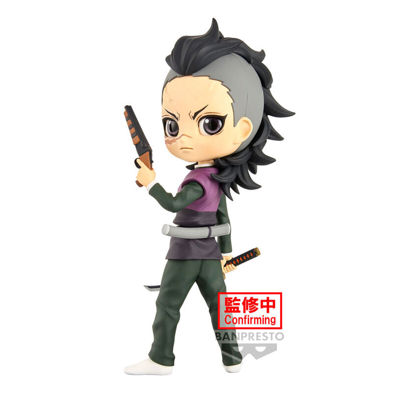 Demon Slayer Kimetsu No Yaiba Genya Shinazugawa Q Posket Figura 14cm Banpresto