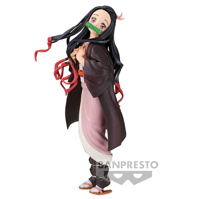 Demon Slayer Kimetsu No Yaiba Glitter & Glamours Special Color Nezuko Kamado Figura 22cm Banpresto