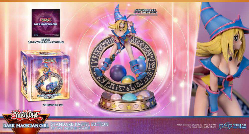 YU-GI-OH! PVC STATUA DARK MAGICIAN GIRL STANDARD PASTEL EDITION 30 CM FIRST 4 FIGURES