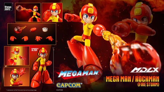 MEGA MAN FIRE STORM MDLX AF ACTION FIGURA THREEA TOYS/THREEZERO