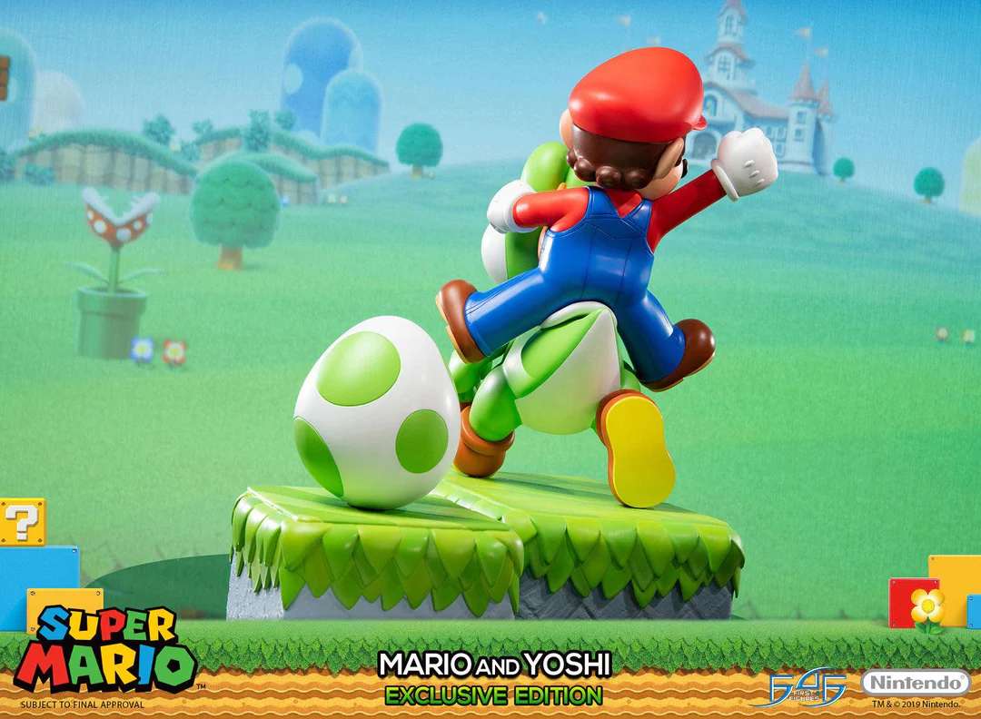 SUPERMARIO MARIO & YOSHI  EXCL ED STATUE