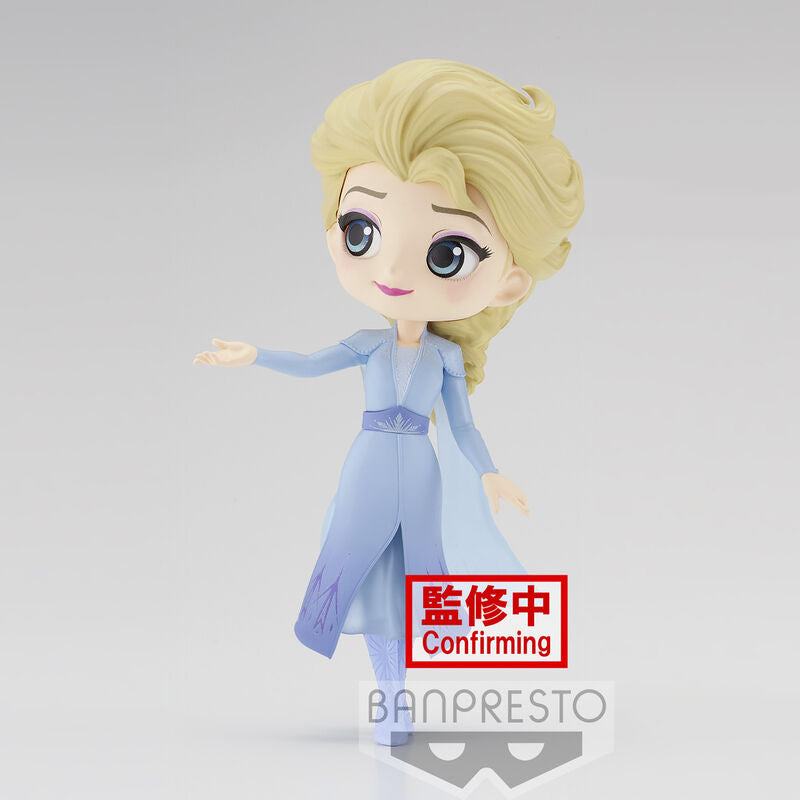 Disney Characters Frozen 2 Elsa Ver.a Q Posket Figura 14cm Banpresto