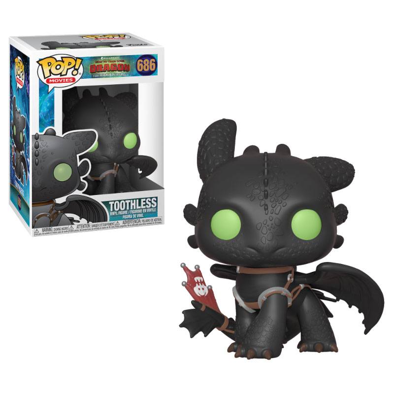 Dragon Trainer 3 Pop! Movies Figure in Vinile Toothless 9 Cm Funko