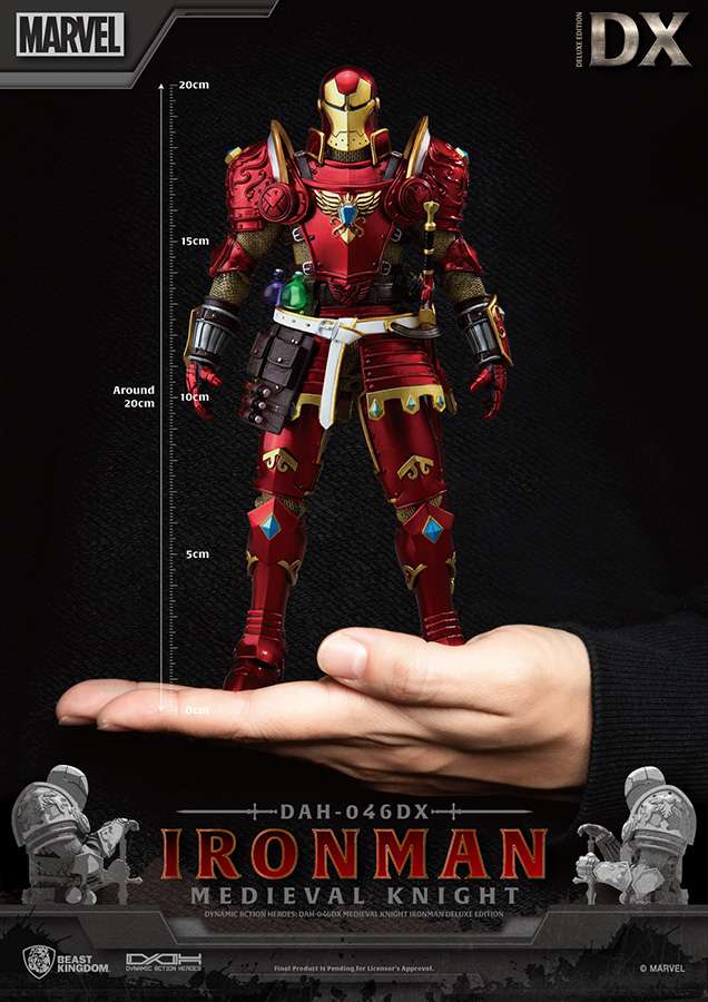 BEAST KINGDOM MEDIEVAL KNIGHT IRON MAN DLX DAH ACTION FIGURE 20 cm
