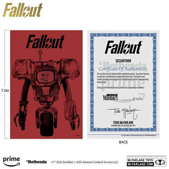 MOVIE MANIACS  FALLOUT W3 ASSORT SET (6)