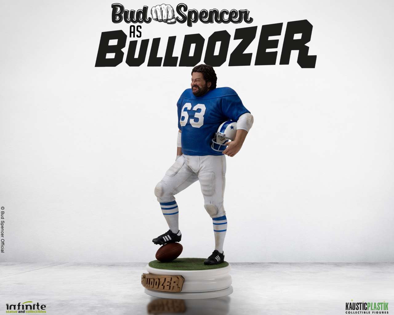BUD SPENCER AS BULLDOZER RESIN STATUE
