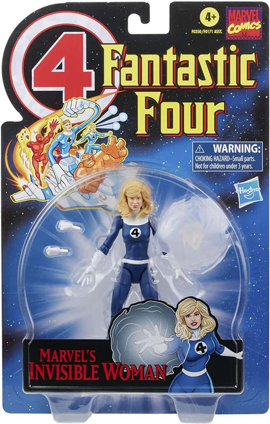MARVEL FANTASTIC FOUR INVISIBLE WOMAN VINTAGE FIGURA 15CM HASBRO