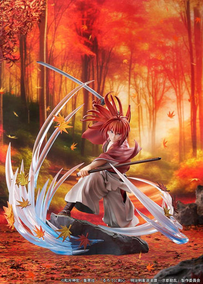 RUROUNI KENSHIN: MEIJI KENKAKU ROMANTAN KYOTO DOURAN PVC STATUA 1/7 KENSHIN HIMURA SOURYUSEN VER. 27 CM PROOF